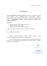 Referencje wystawione przez Eltrix Energia Piotr Baraniak w Raszynie, pod adresem ul. Jaworskiego 4, 05-090 Raszyn