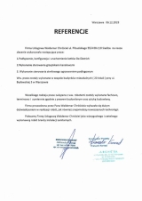 Referencje wystawione przez ARCHE S.A. - Warszawa