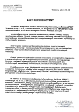 Referencje wystawione przez Pływalnia Miejska - Jelcz - Laskowice