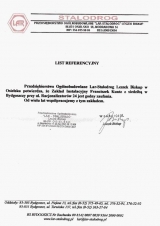 Referencje wystawione przez Lar-Stalodrog Leszek Biskup - Osielsko