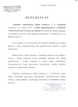 Referencje wystawione przez Wspólnota Mieszkaniowa w Chojnicach