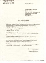 Referencje wystawione przez Białostockie Przedsiębiorstwo Usług Socjalnych Budownictwa