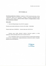 Referencje wystawione przez Dom Pomocy Społecznej w Sadowej